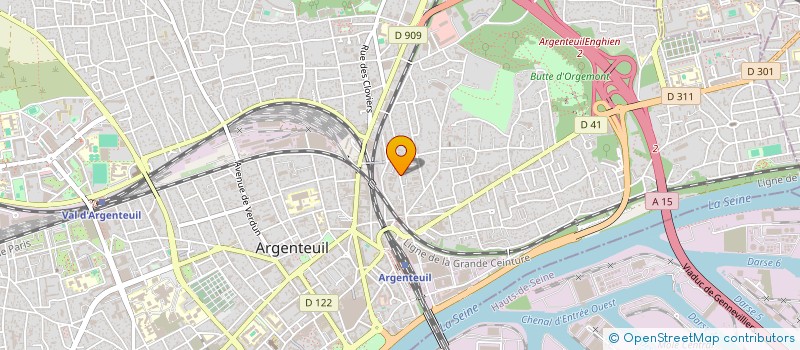 localisation de l'entreprise MONSIEUR NASSEREDINE DJEBBARI  ARGENTEUIL