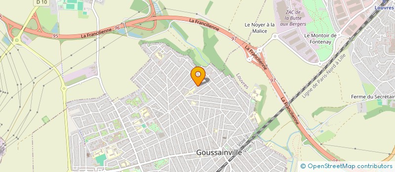 localisation de l'entreprise MONSIEUR NASSIB KERDOUCI  GOUSSAINVILLE