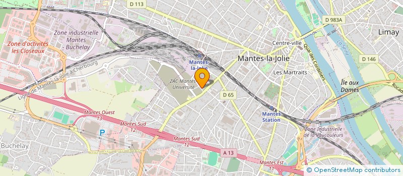 localisation de l'entreprise MONSIEUR NASSIM AOUDA  MANTES-LA-VILLE