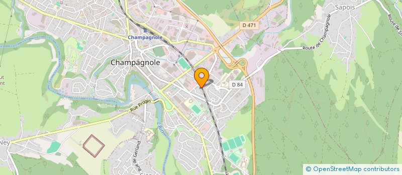 localisation de l'entreprise MONSIEUR NASSIM AZZOUZI  CHAMPAGNOLE