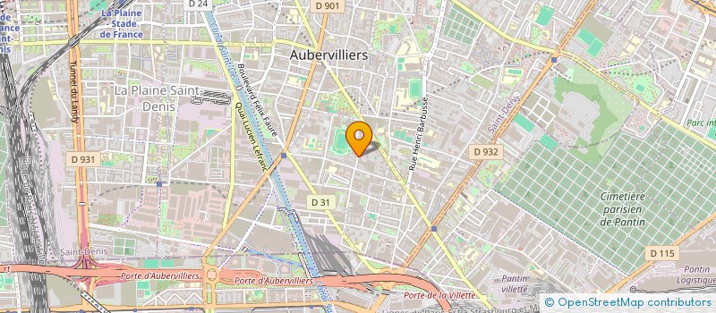 localisation de l'entreprise MONSIEUR NASSIM BAGUI  AUBERVILLIERS