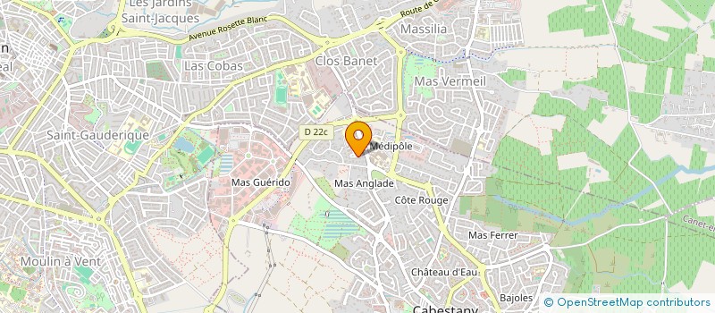 localisation de l'entreprise MONSIEUR NASSIM BAGUS  CABESTANY