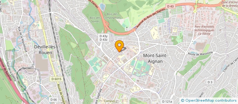 localisation de l'entreprise MONSIEUR NASSIM BAZIZ à MONT-SAINT-AIGNAN