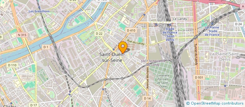 localisation de l'entreprise MONSIEUR NASSIM BELLAZOUGUI à SAINT-OUEN-SUR-SEINE
