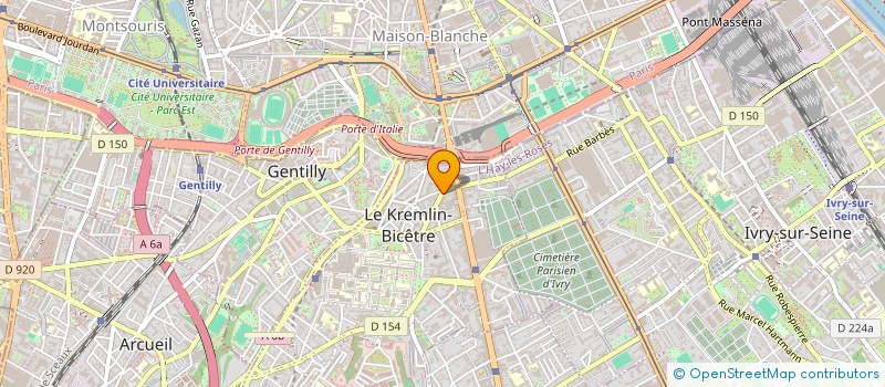 localisation de l'entreprise MONSIEUR NASSIM BENMAHREZ  LE KREMLIN-BICETRE