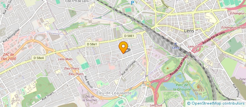 localisation de l'entreprise MONSIEUR NASSIM BENMOSTEFA  LENS