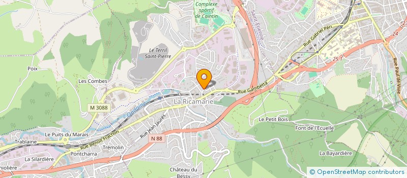 localisation de l'entreprise MONSIEUR NASSIM BEZZIH  LA RICAMARIE