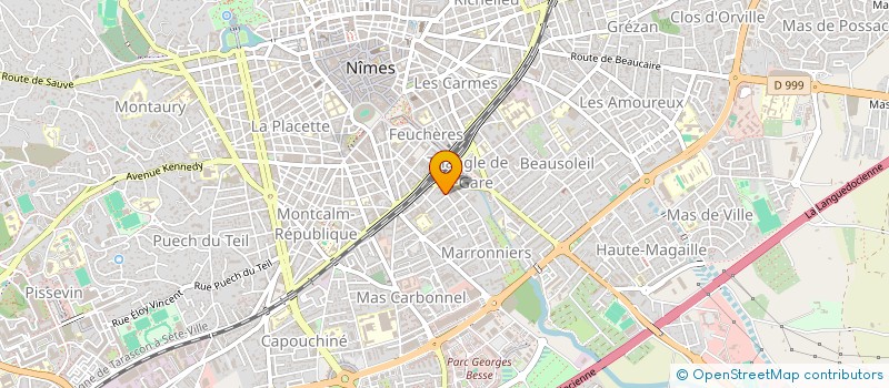 localisation de l'entreprise MONSIEUR NASSIM BOUBAGRA  NIMES