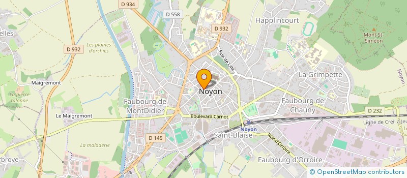 localisation de l'entreprise MONSIEUR NASSIM CROQUET à NOYON