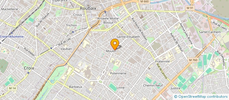 localisation de l'entreprise MONSIEUR NASSIM DAHMANI  ROUBAIX