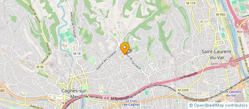 localisation de l'entreprise MONSIEUR NASSIM DJEFFAL à CAGNES-SUR-MER