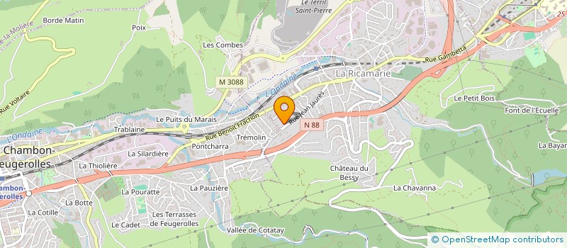 localisation de l'entreprise MONSIEUR NASSIM DJELLAL  LA RICAMARIE