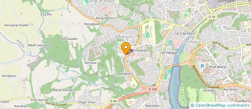 localisation de l'entreprise MONSIEUR NASSIM EL ALLAOUI  QUIMPER