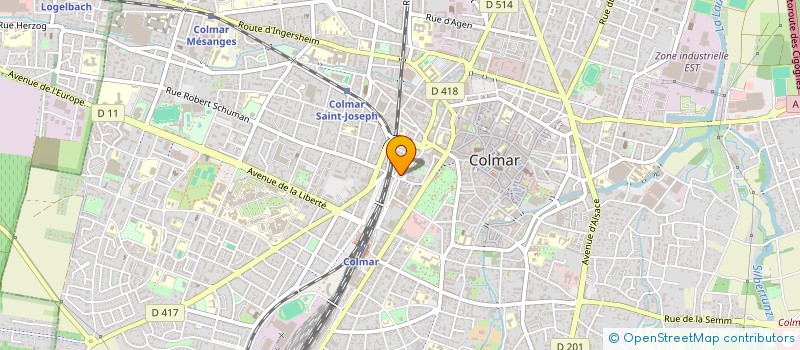 localisation de l'entreprise MONSIEUR NASSIM EL BERTALI  COLMAR