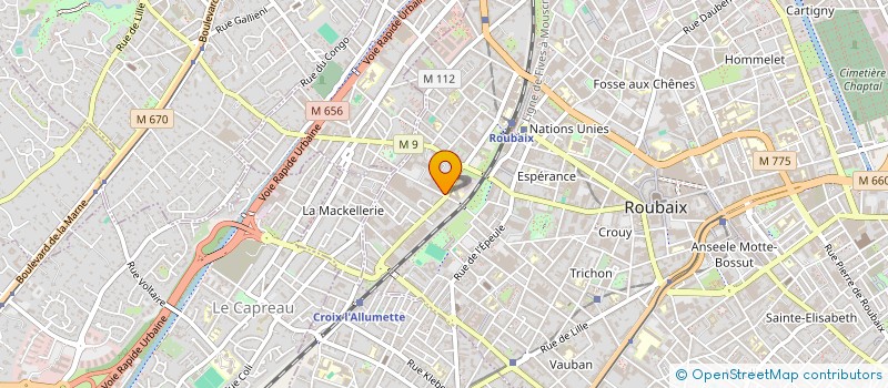 localisation de l'entreprise MONSIEUR NASSIM FEDJKHI  ROUBAIX