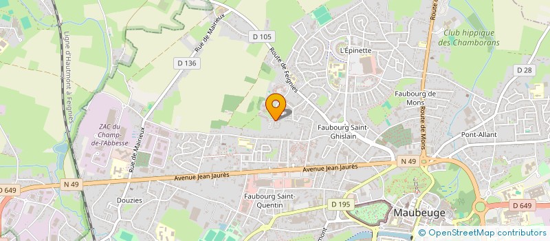 localisation de l'entreprise MONSIEUR NASSIM GUEDDOUN  MAUBEUGE