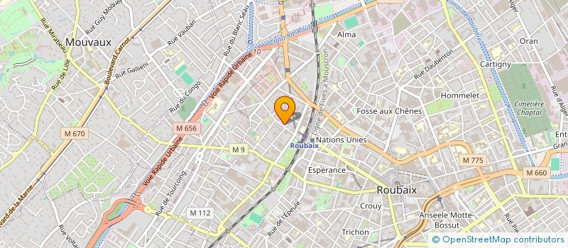 localisation de l'entreprise MONSIEUR NASSIM KHAMALLAH  ROUBAIX