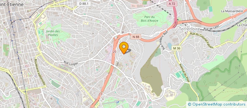 localisation de l'entreprise MONSIEUR NASSIM LAYADI  SAINT-ETIENNE