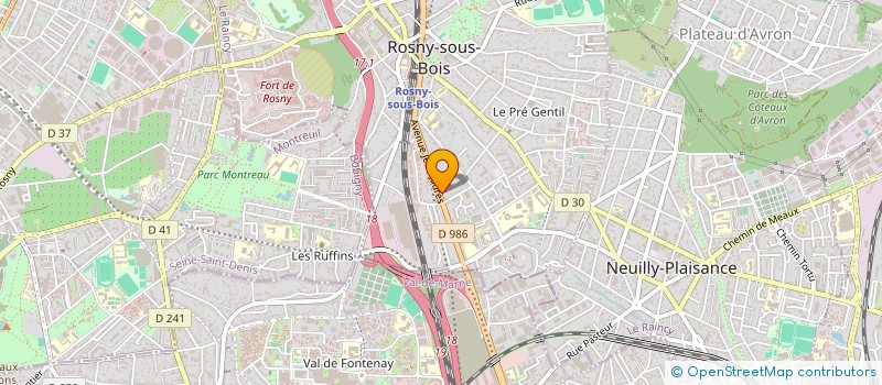 localisation de l'entreprise MONSIEUR NASSIM MISSIOUI à ROSNY-SOUS-BOIS