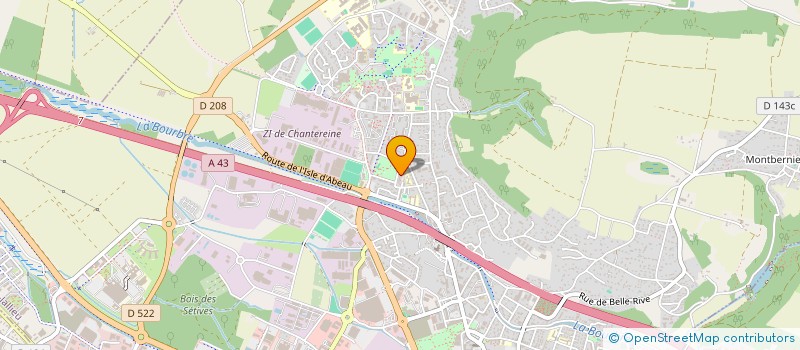 localisation de l'entreprise MONSIEUR NASSIM MOUMNI  LES AVENIERES VEYRINS-THUELLIN