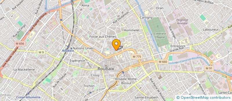 localisation de l'entreprise MONSIEUR NASSIM NABILI à ROUBAIX