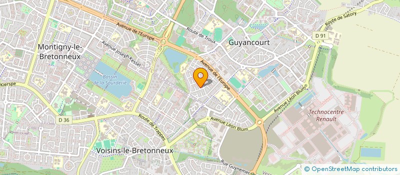 localisation de l'entreprise MONSIEUR NASSIM RIM  GUYANCOURT