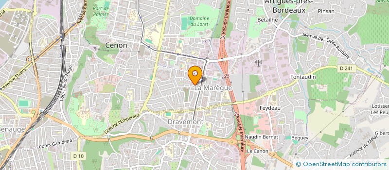 localisation de l'entreprise MONSIEUR NASSIM TOUFFAHI  CENON