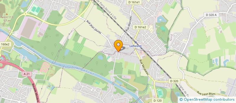 localisation de l'entreprise MONSIEUR NASSIM ZAOUI  LEFOREST