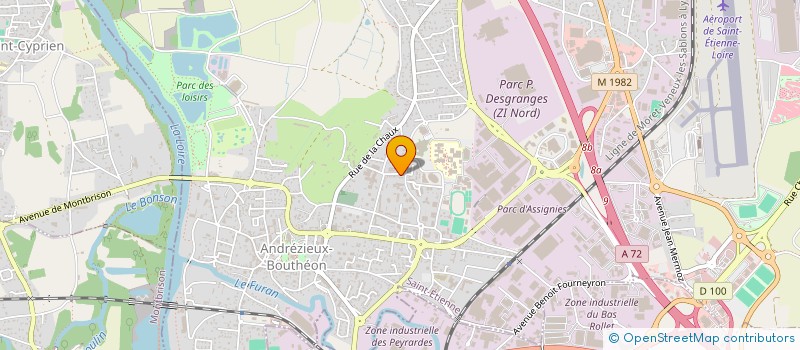 localisation de l'entreprise MONSIEUR NASSIME EL YAKHLIFI à ANDREZIEUX-BOUTHEON