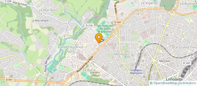 localisation de l'entreprise MONSIEUR NASSIR AOUALI à LIMOGES
