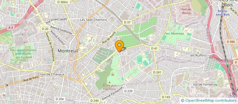 localisation de l'entreprise MONSIEUR NASSIR DJIBRINE à MONTREUIL
