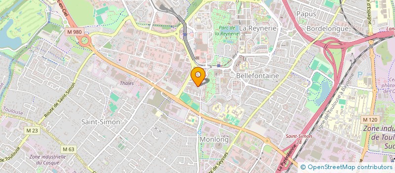 localisation de l'entreprise MONSIEUR NASSIR EDDINE ZERROUKI  CUGNAUX