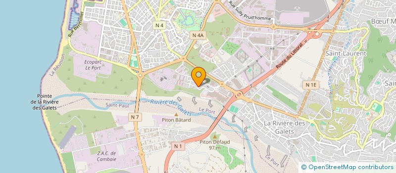 localisation de l'entreprise MONSIEUR NASSIR MAMODALY KAMIS  LE PORT