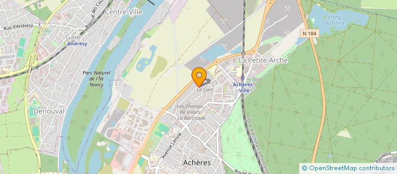 localisation de l'entreprise MONSIEUR NASSURDINE HAMADI  ACHERES