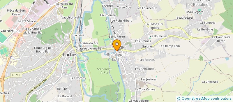 localisation de l'entreprise MONSIEUR NATAEL MIMOUNI  BEAULIEU-LES-LOCHES