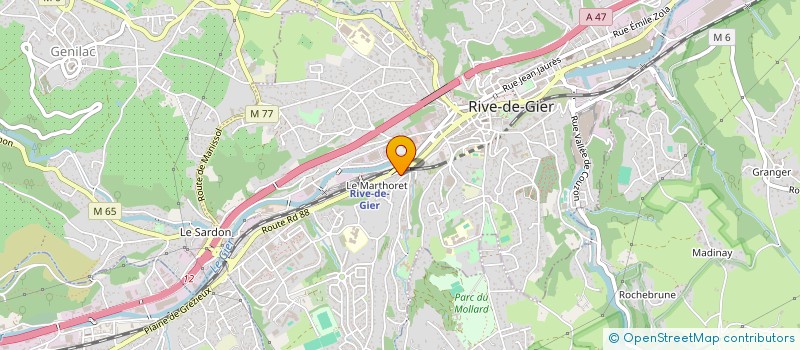 localisation de l'entreprise MONSIEUR NATAN ASSELIN  RIVE-DE-GIER