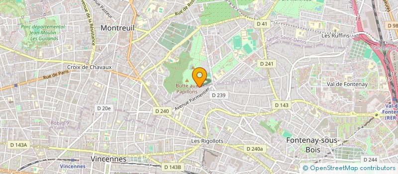 localisation de l'entreprise MONSIEUR NATANAEL DA SILVA BRITO à FONTENAY SOUS BOIS