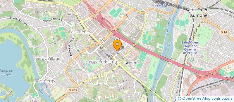 localisation de l'entreprise MONSIEUR NATARAJAH MANICK  CERGY