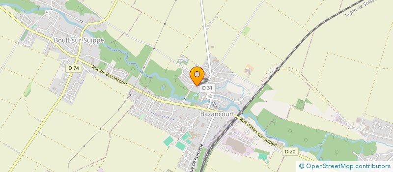 localisation de l'entreprise MONSIEUR NATEO MELLOT  BAZANCOURT