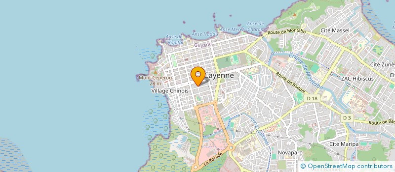 localisation de l'entreprise MONSIEUR NATERAM PERSAUD  CAYENNE