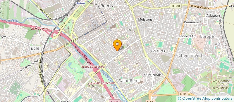 localisation de l'entreprise MONSIEUR NATHAEL PERRENOUD  REIMS