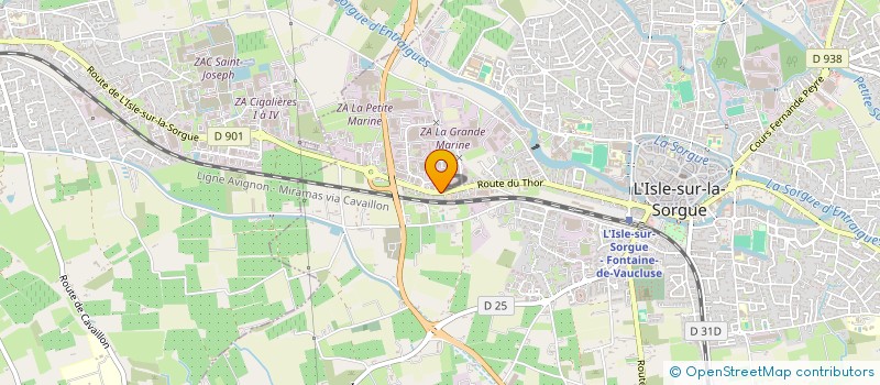 localisation de l'entreprise MONSIEUR NATHALIE BOURREL à L ISLE SUR LA SORGUE