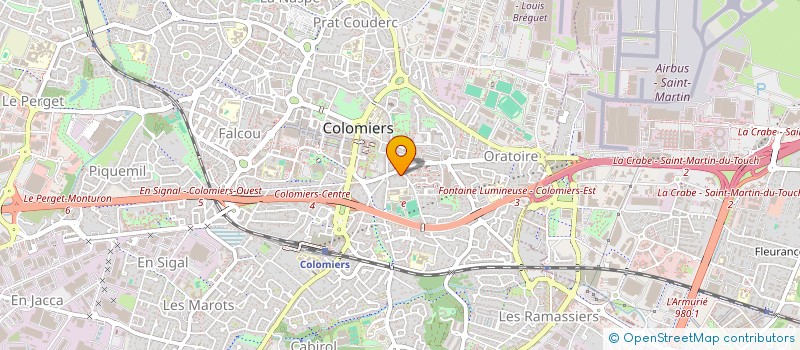 localisation de l'entreprise MONSIEUR NATHALIE MILLARD DE MONTRION à COLOMIERS