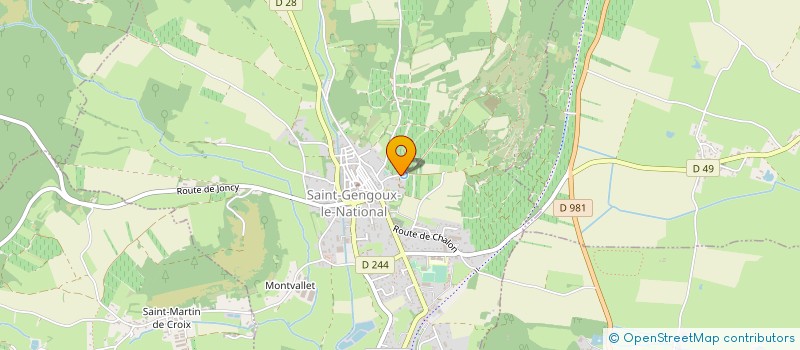 localisation de l'entreprise MONSIEUR NATHALIE PIERRE  SAINT-GENGOUX-LE-NATIONAL