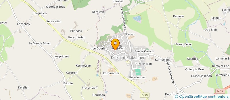 localisation de l'entreprise MONSIEUR NATHAN APPERE à PLABENNEC