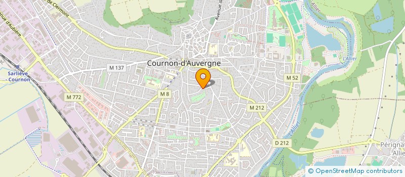 localisation de l'entreprise MONSIEUR NATHAN BADUEL  COURNON-D'AUVERGNE