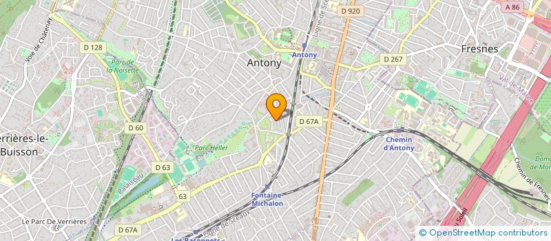 localisation de l'entreprise MONSIEUR NATHAN BARDIN à ANTONY