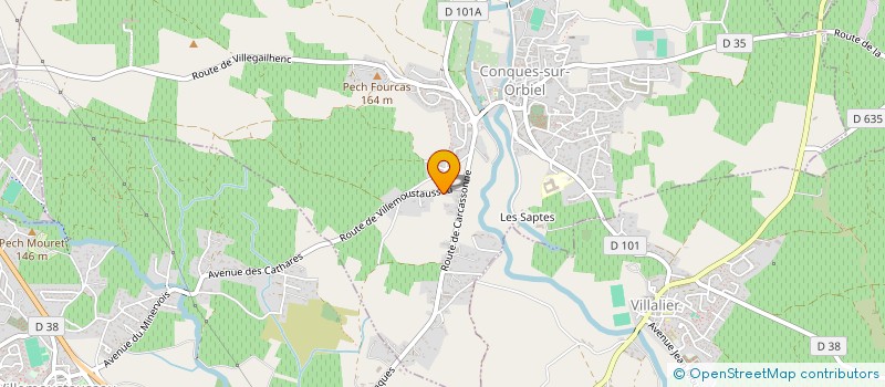 localisation de l'entreprise MONSIEUR NATHAN BAUER  CONQUES-SUR-ORBIEL