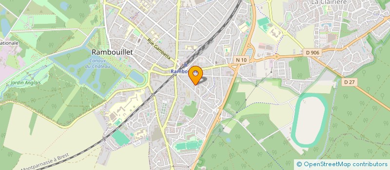 localisation de l'entreprise MONSIEUR NATHAN BERGOUGNOUX  RAMBOUILLET