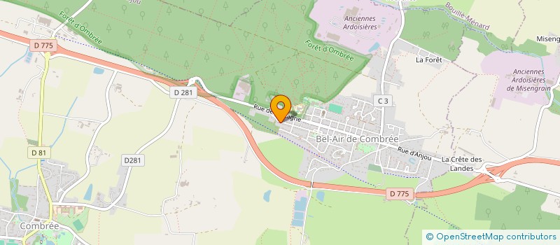 localisation de l'entreprise MONSIEUR NATHAN BERTHOME  OMBREE D'ANJOU